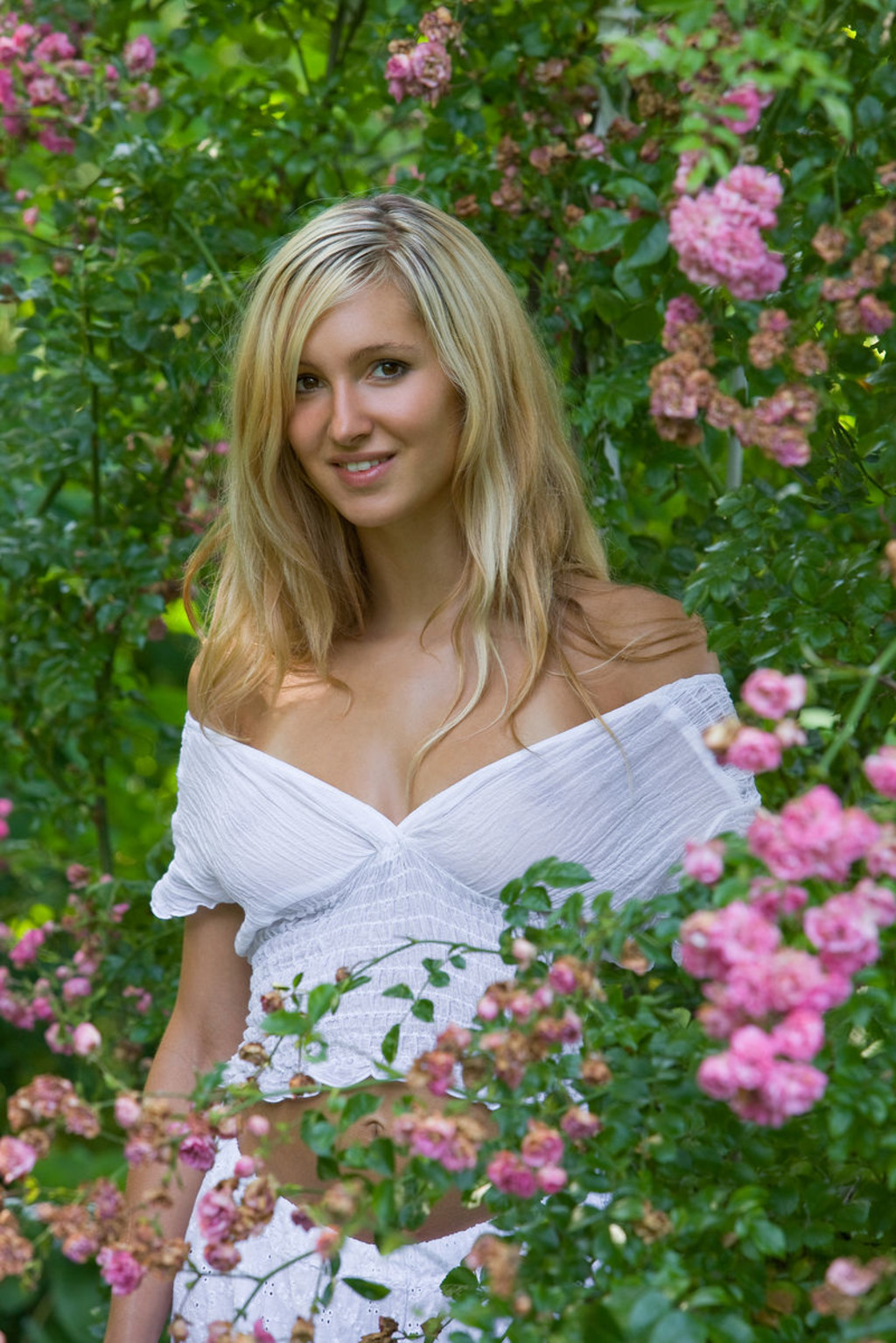 Hot Blonde Teen Corinna Shows Her Big Tits