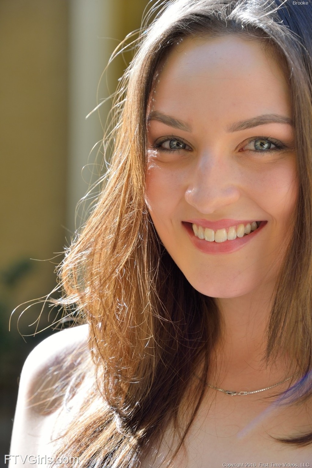 Adorable Brunette Teen Brooke Reveals Her Cute Boobs