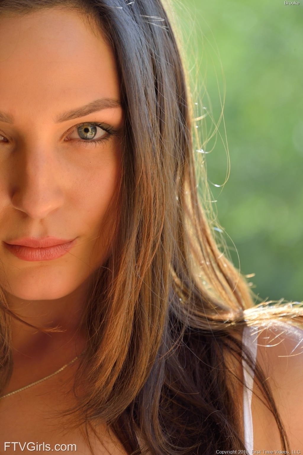 Adorable Brunette Teen Brooke Reveals Her Cute Boobs