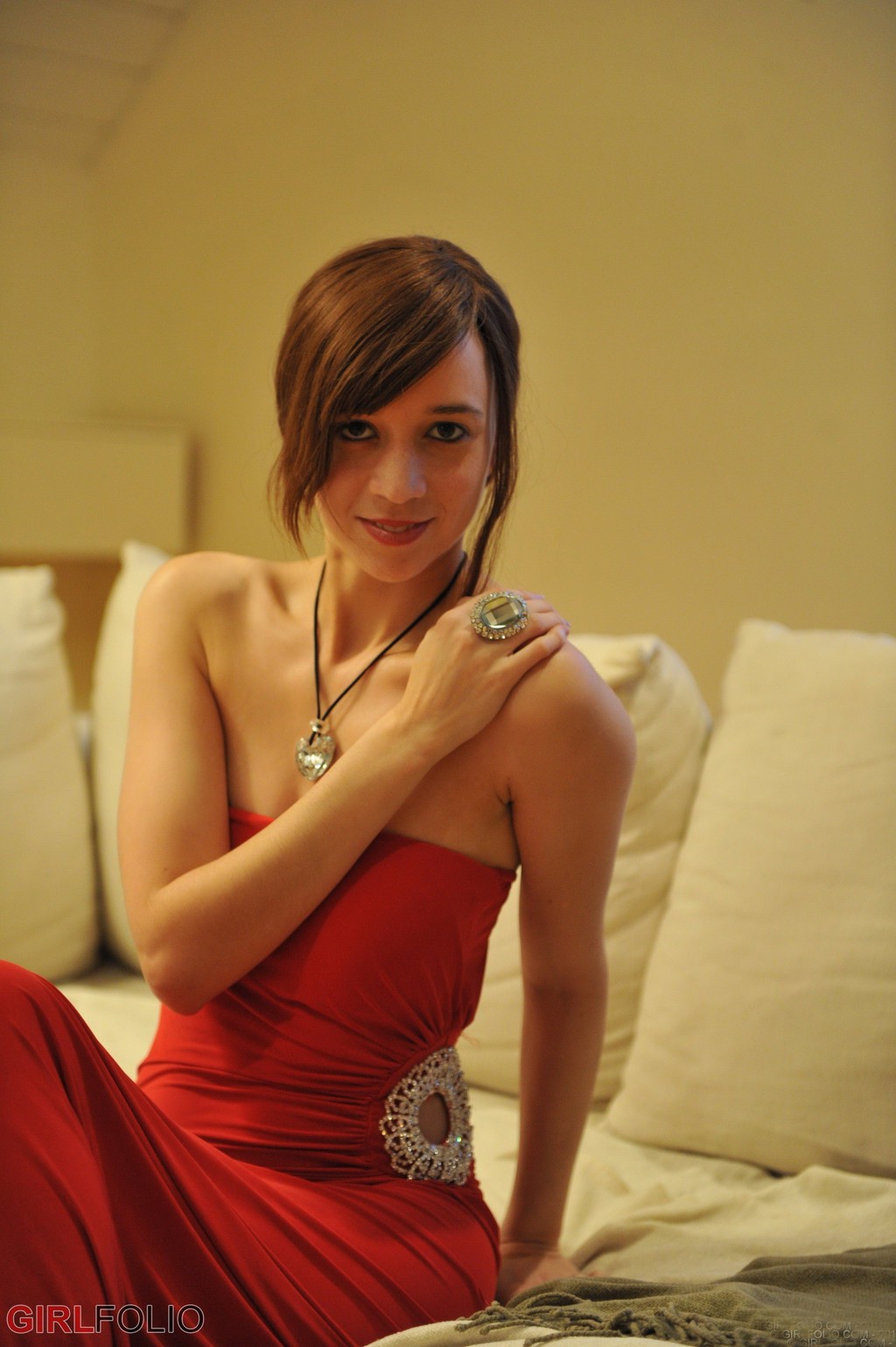 Simone Touches Herself On The Couch